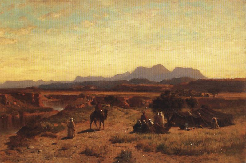 Samuel Colman Desert Encampment Germany oil painting art
